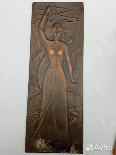 Картина медная чеканка СССР