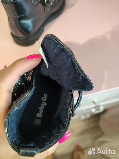 Ботинки демисезонные для девочки 22 размер