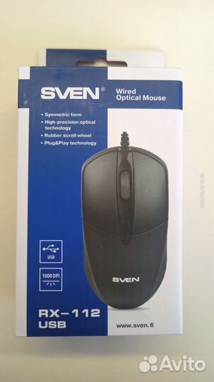 Мышь Sven RX-112 (black, USB)