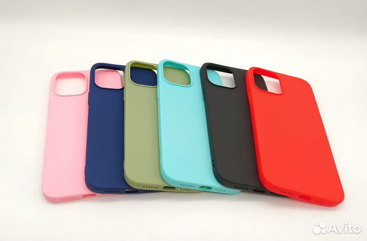 Чехол iPhone все модели Силикон Матовый