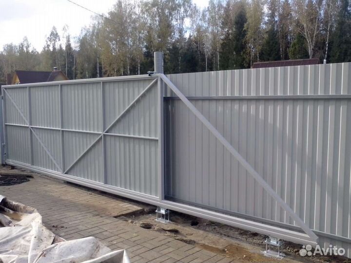 Изготовление и монтаж откатных ворот