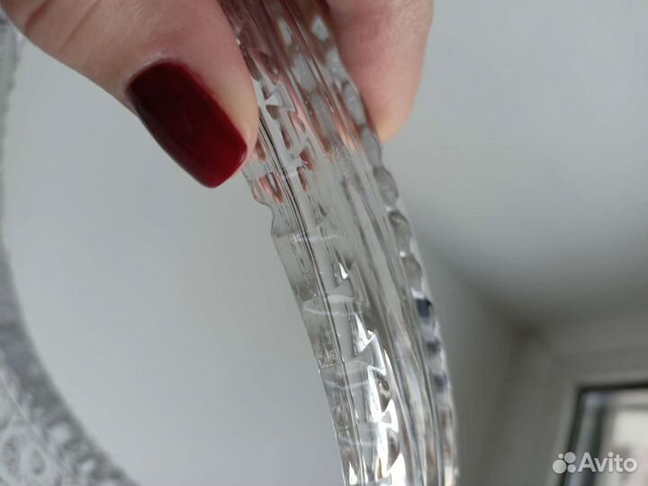 Хрустальная ваза корзинка СССР