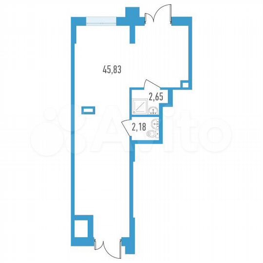 Продам помещение свободного назначения, 50 м²