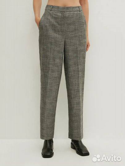 Брюки блестящие с люрексом