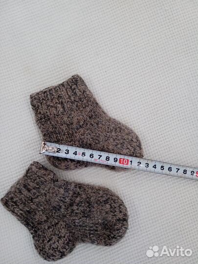Носки варежки вязанные детские
