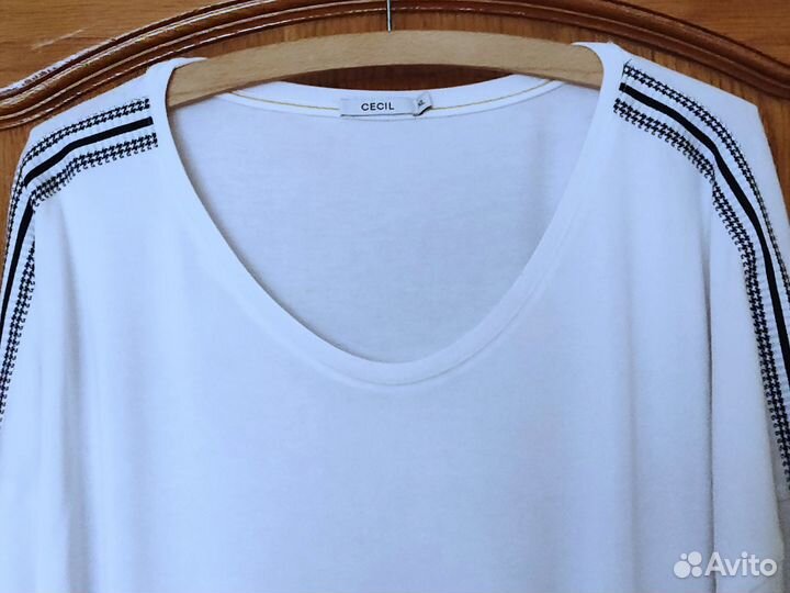 Джемпер Cecil XL 52 белый хлопок Германия