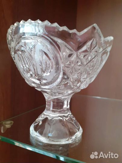 Конфетница хрусталь СССР