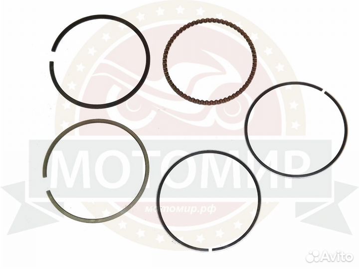 Кольца поршневые 4х такт. 57,40 мм GY6 150cc