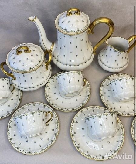 Чайный сервиз фарфор лиможский