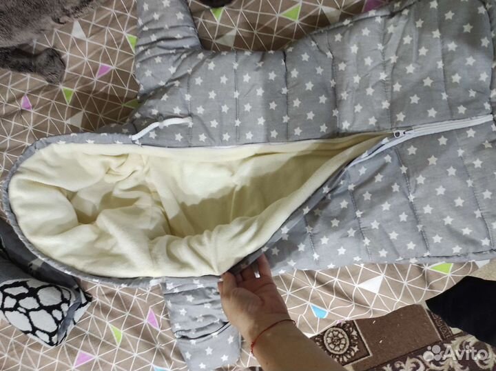 Конверт с рукавами в коляску утепленный