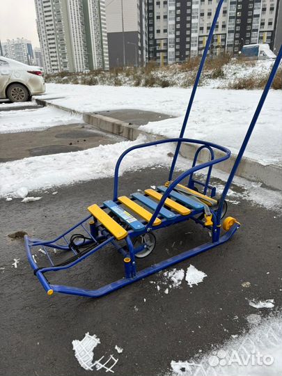 Санки с меховым конвертом