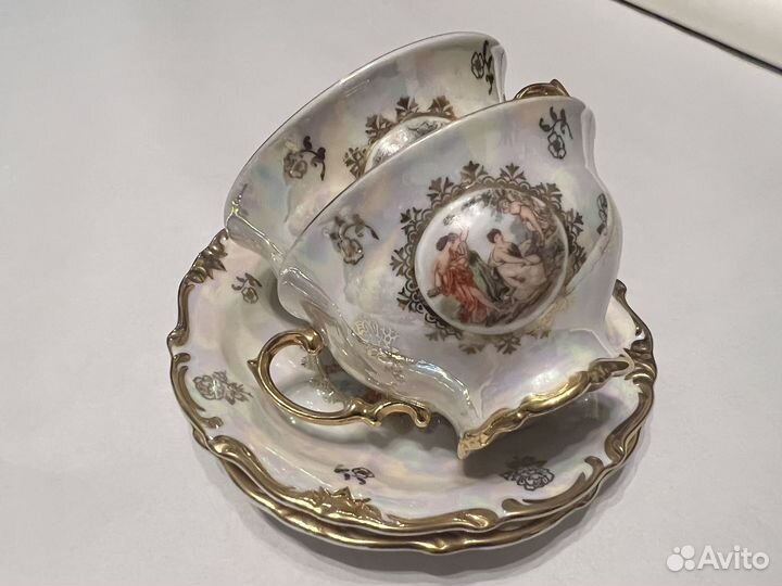 Чайный фарфоровый сервиз Мадонна гдр