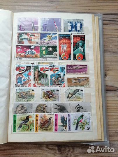 Марки в альбоме