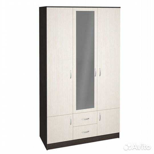 Шкаф распашной трехдверный венге