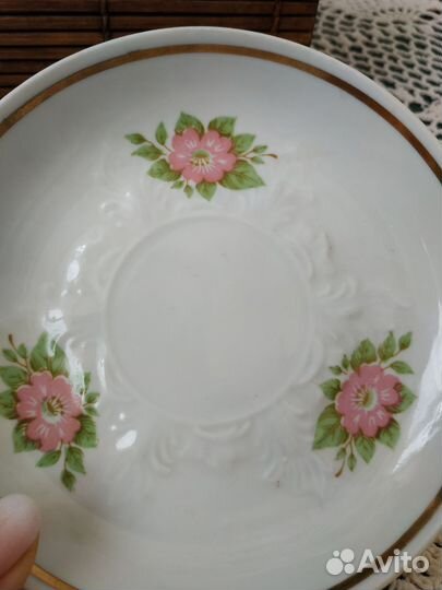 Чайный сервиз розы СССР Вербилки