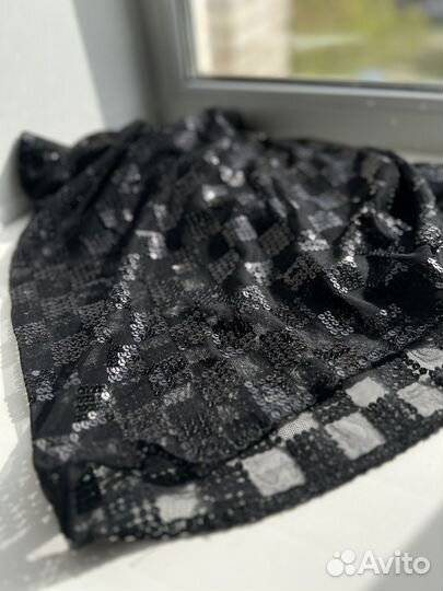 Шарф палантин из пайеток