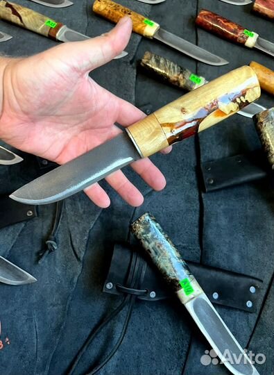 Якутский нож 110х18ш кованный ручная работы