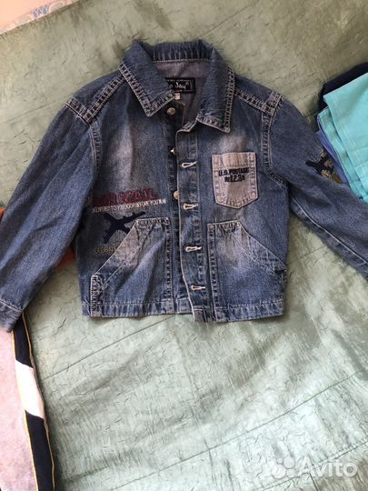 Кофты джинсовка рубашка 104 размер