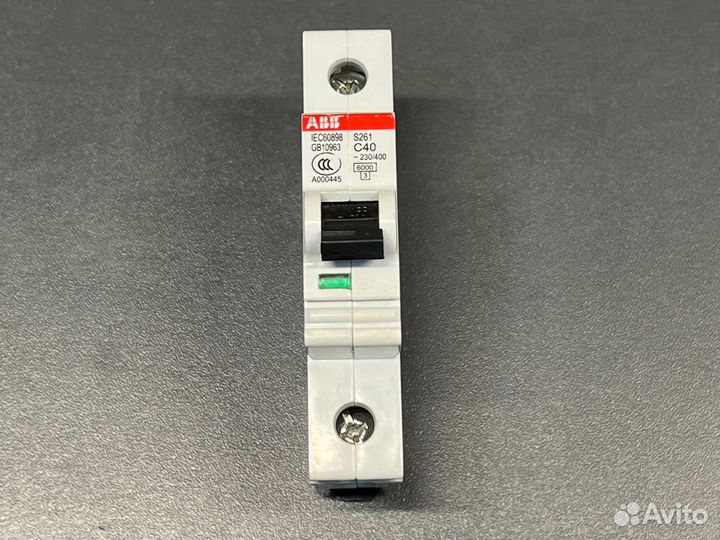 Автомат ABB S261 C40 новый, без упаковки, 1 шт