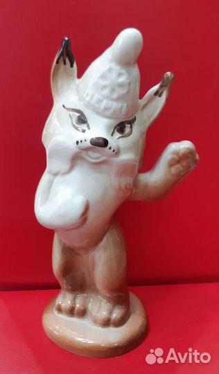 Фарфоровая статуэтка талисман Рысенок Пермь 1985 г