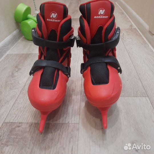 Коньки детские раздвижные 34 37