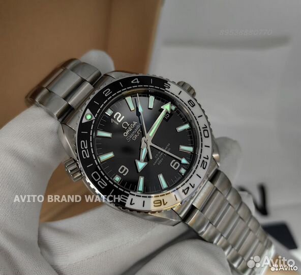 Часы Omega Planet Ocean GMT новые премиум качество