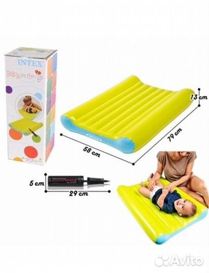 Надувной пеленальный матрас для новорожденных