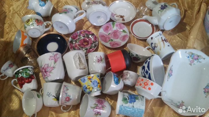 Тарелки глубокие, бакалы,блюдца,чайники