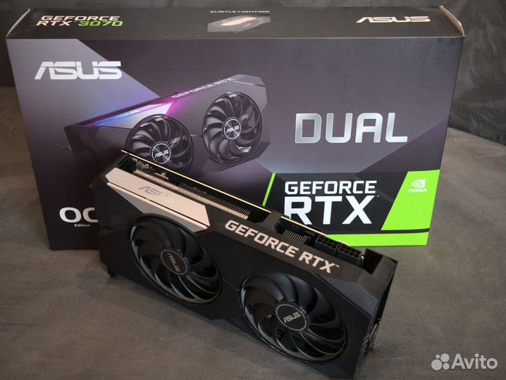 Видеокарта asus GeForce RTX 3070 dual OC