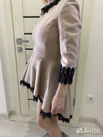 Пальто женское 40 42 коричневое