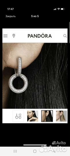 Серьги серебро