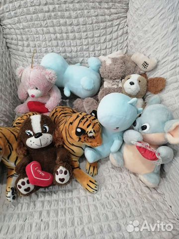 Игрушки мягкие в отличном состоянии