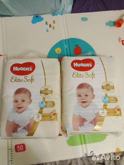 Подгузники huggies elite soft 3