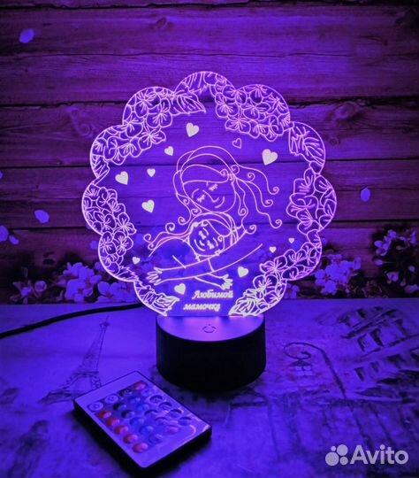 Ночной 3D светильник