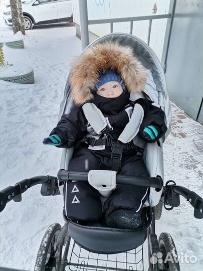 Коляска 2 в 1 эко кожа