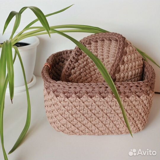 Корзины для хранения -набор (ручная работа)