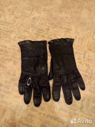 Перчатки женские кожаные