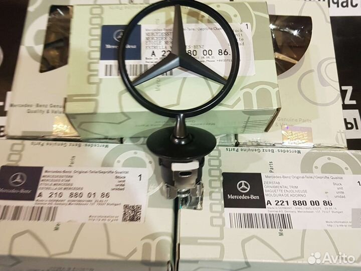 Мерседес черный w 221 матовый прицел капота