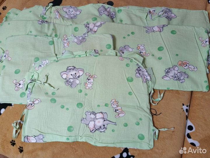 Комплект белья + балдахин в детскую кроватку