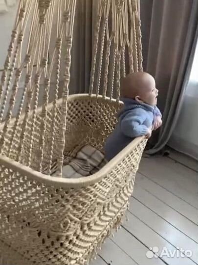 Детская колыбель макраме