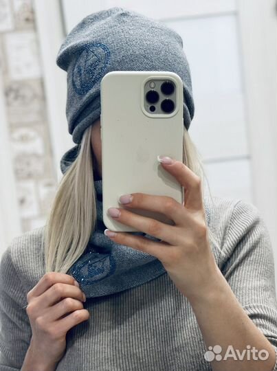 Шапка и шарф armani jeans оригинал