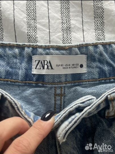 Джинсовые шорты zara 32