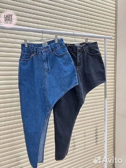 Джинсовая юбка женская 42-44