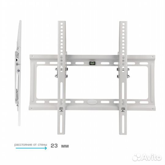 Наклонный кронштейн для тв Kromax Ideal-4 white