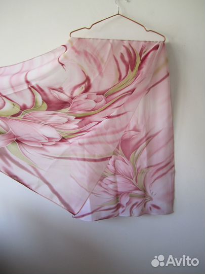 Большой платок/ палантин, батик. Натуральный шёлк