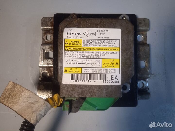 Блок управления подушками Chevrolet lanos