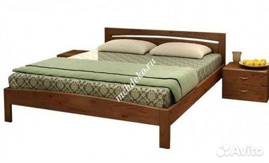 Кровать 160х200 из массива дерева