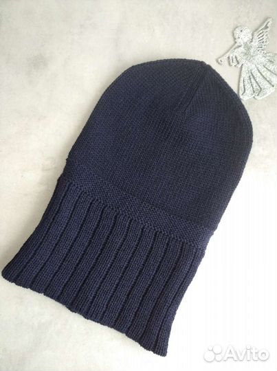 Шапка мужская из мериноса с кашемиром