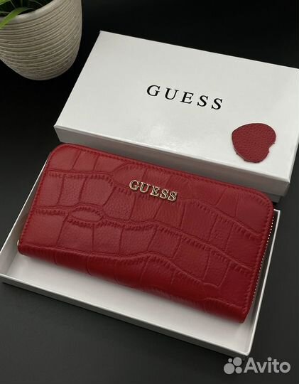 Кошелек guess натуральная кожа