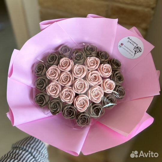 Шоколадные розы букет